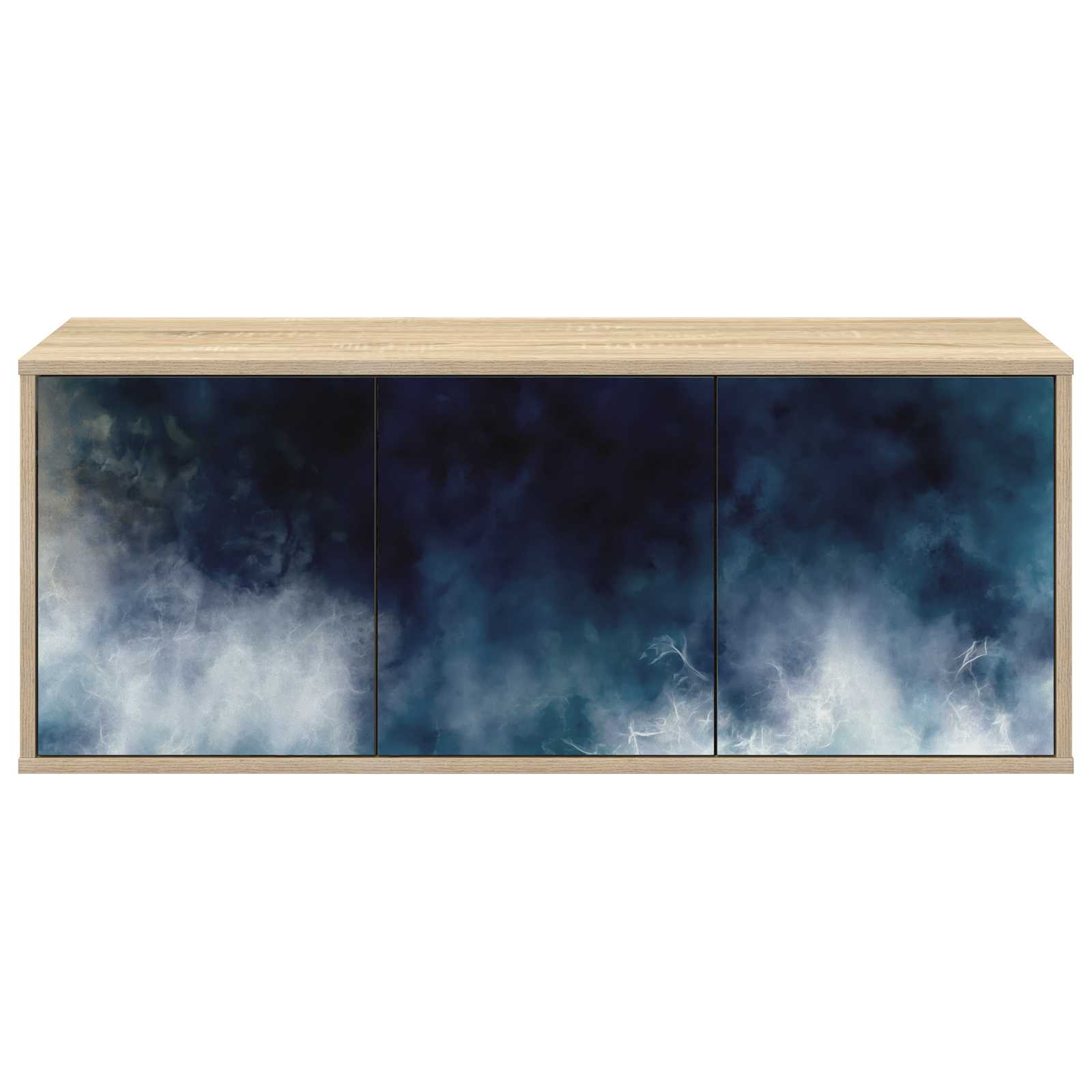 Wandgemonteerd tv-meubel RAALTE 102 x 33 x 40 cm Sonoma Eiken