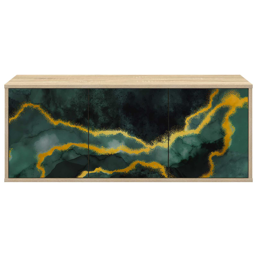 Wandgemonteerd tv-meubel WIJHE 102 x 33 x 40 cm Sonoma Eiken
