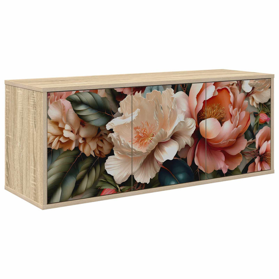 Wandgemonteerd tv-meubel BORNE 102 x 33 x 40 cm Sonoma Eiken