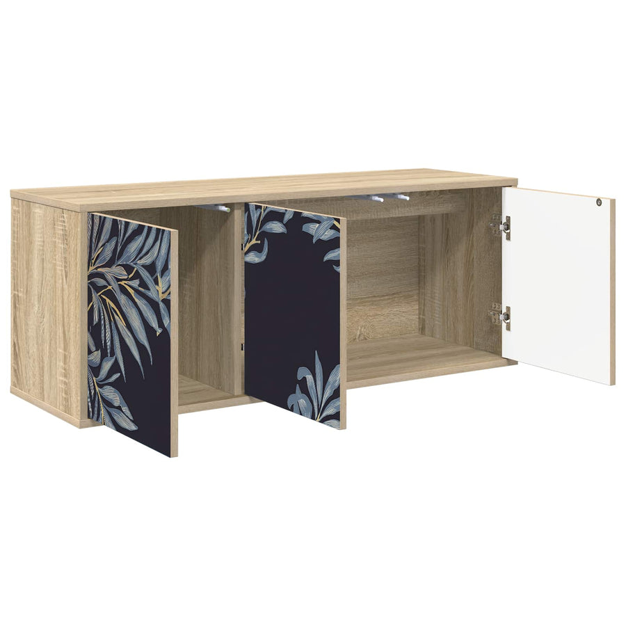 Wandgemonteerd tv-meubel DOKKUM 102 x 33 x 40 cm Sonoma Eiken