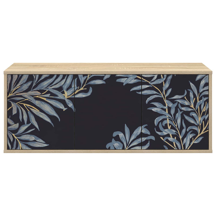 Wandgemonteerd tv-meubel DOKKUM 102 x 33 x 40 cm Sonoma Eiken