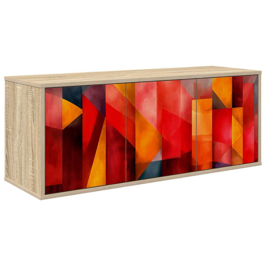 Wandgemonteerd tv-meubel HEESCH 102 x 33 x 40 cm Sonoma Eiken