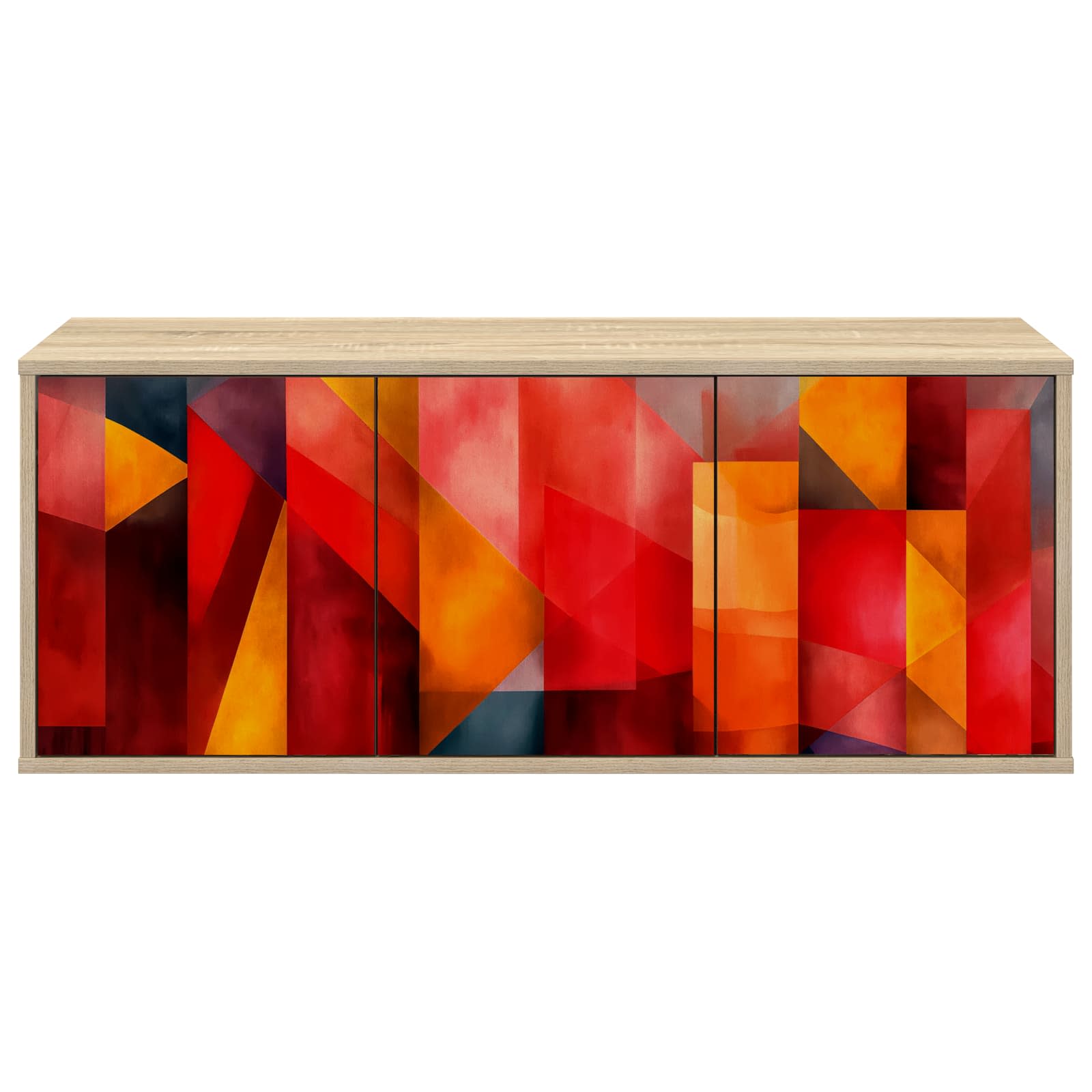 Wandgemonteerd tv-meubel HEESCH 102 x 33 x 40 cm Sonoma Eiken