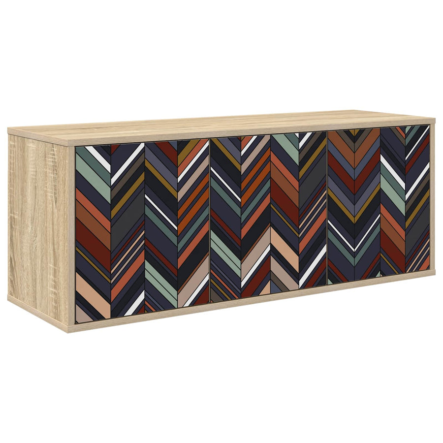 Wandgemonteerd tv-meubel OMMEN 102 x 33 x 40 cm Sonoma Eiken
