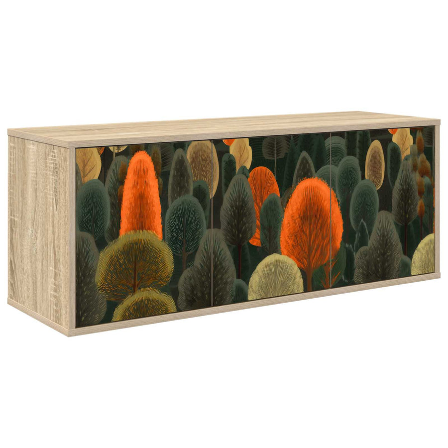 Wandgemonteerd tv-meubel ZAANDAM 102 x 33 x 40 cm Sonoma Eiken