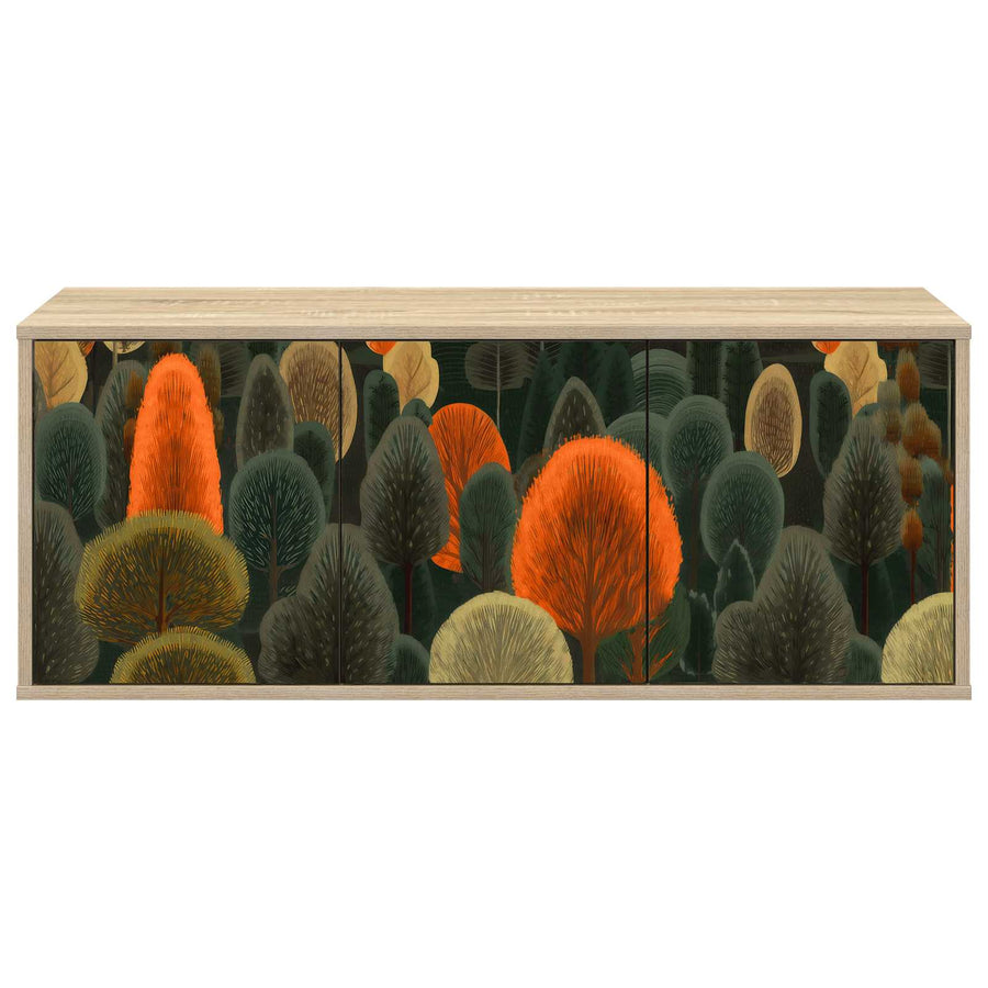 Wandgemonteerd tv-meubel ZAANDAM 102 x 33 x 40 cm Sonoma Eiken