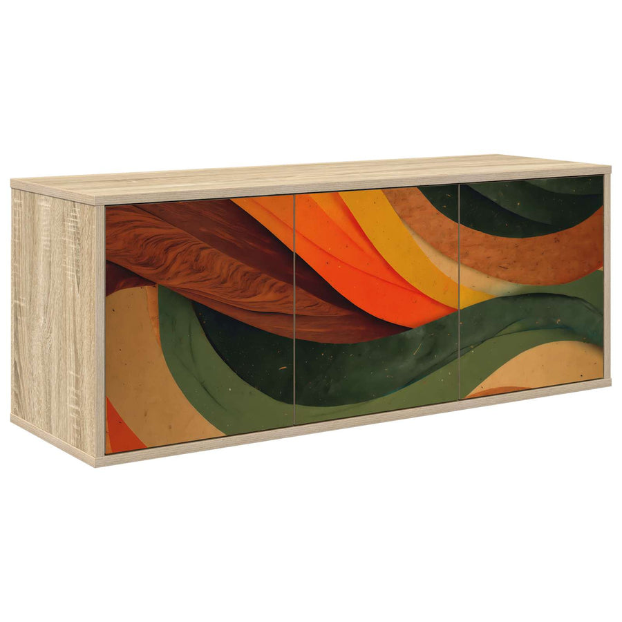 Wandgemonteerd tv-meubel BONN 102 x 33 x 40 cm Sonoma Eiken