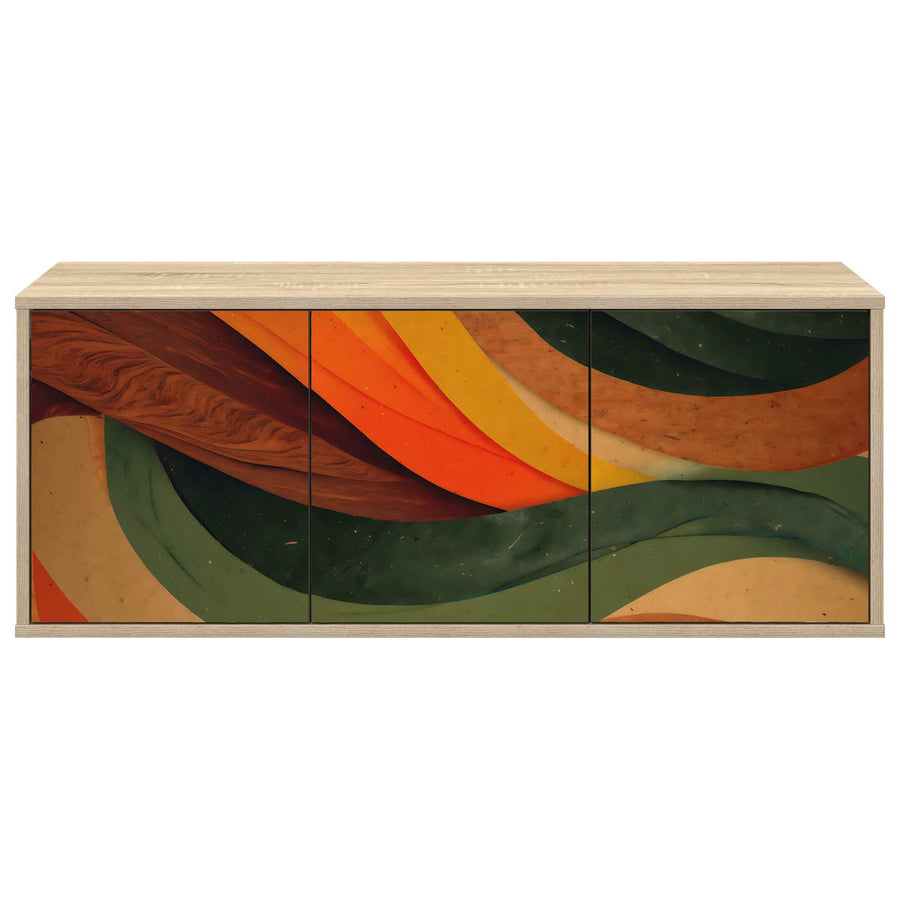 Wandgemonteerd tv-meubel BONN 102 x 33 x 40 cm Sonoma Eiken