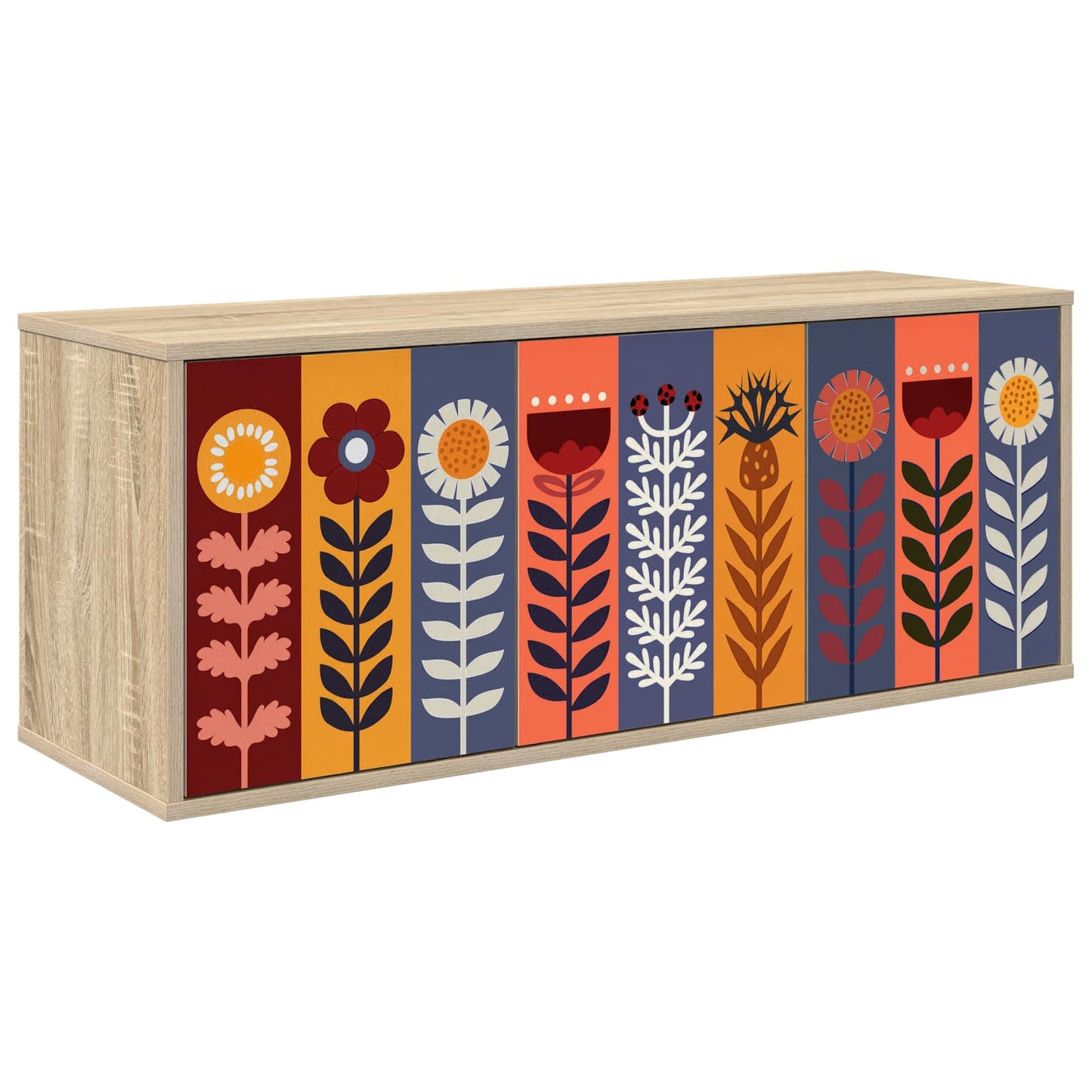 Wandgemonteerd tv-meubel ESSEN 102 x 33 x 40 cm Sonoma Eiken