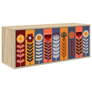 Tv-meubel wandmontage 102x33x40 cm Sonoma eiken