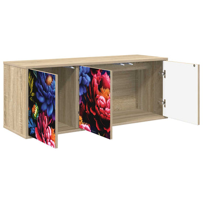 Wandgemonteerd tv-meubel KIEL 102 x 33 x 40 cm Sonoma Eiken