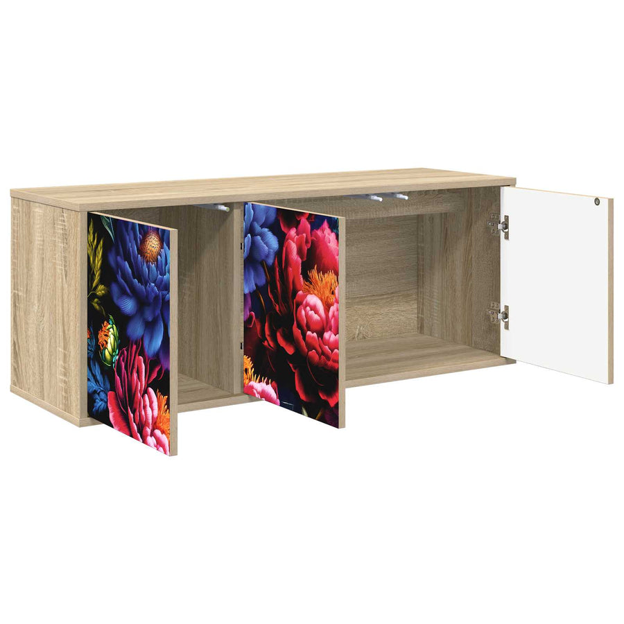Wandgemonteerd tv-meubel KIEL 102 x 33 x 40 cm Sonoma Eiken