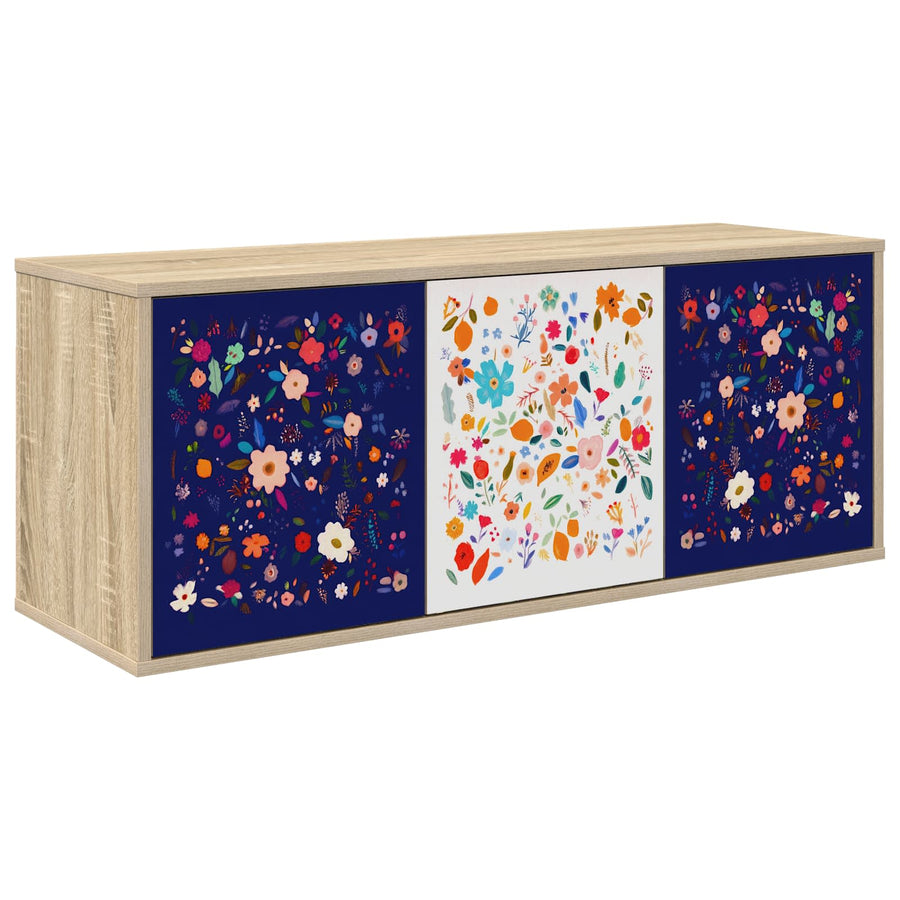 Wandgemonteerd tv-meubel MAINZ 102 x 33 x 40 cm Sonoma Eiken