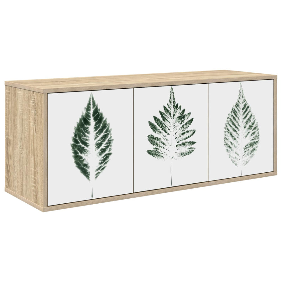 Wandgemonteerd tv-meubel HANAU 102 x 33 x 40 cm Sonoma Eiken