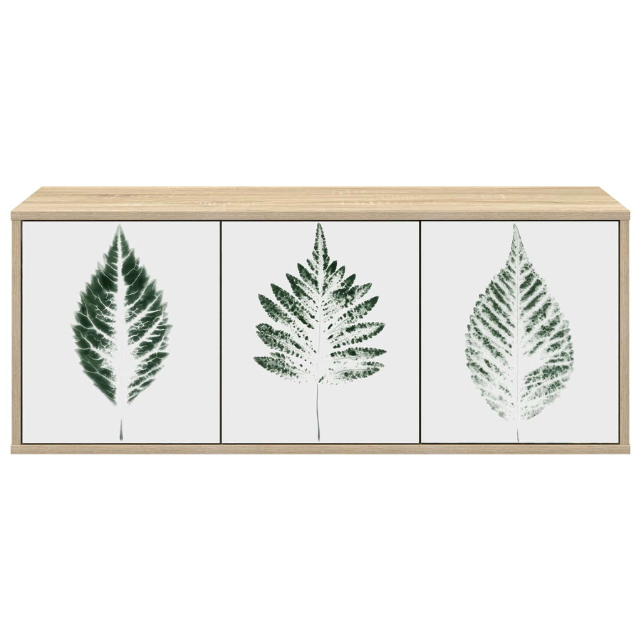 Wandgemonteerd tv-meubel HANAU 102 x 33 x 40 cm Sonoma Eiken