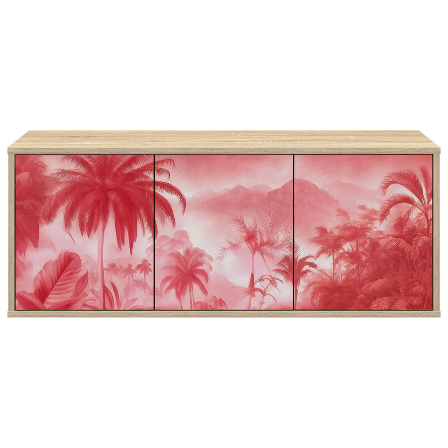 Wandgemonteerd tv-meubel AACHEN 102 x 33 x 40 cm Sonoma Eiken