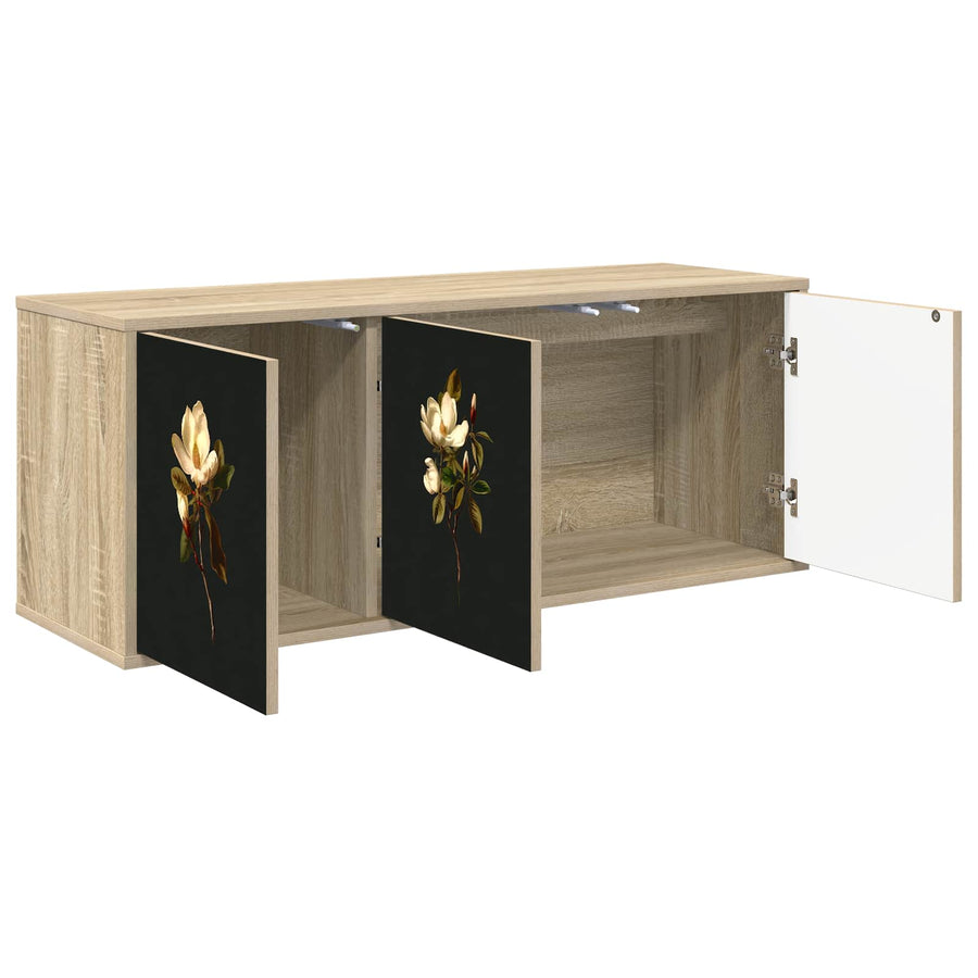 Wandgemonteerd tv-meubel BREMEN 102 x 33 x 40 cm Sonoma Eiken