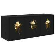 Tv-meubel wandmontage 102x33x40 cm zwart eiken