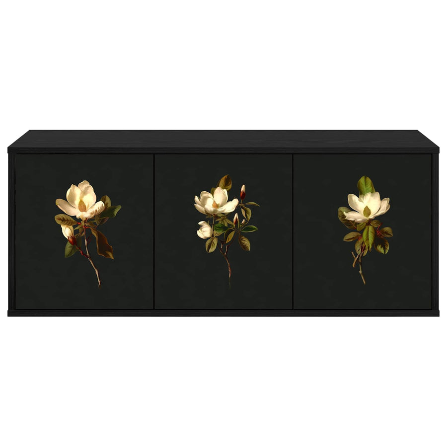 Wandgemonteerd tv-meubel BREMEN 102 x 33 x 40 cm Zwart eiken