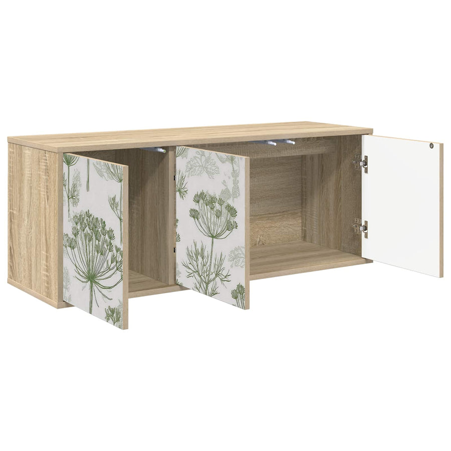 Wandgemonteerd tv-meubel GOTHA 102 x 33 x 40 cm Sonoma Eiken