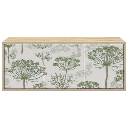 Wandgemonteerd tv-meubel GOTHA 102 x 33 x 40 cm Sonoma Eiken