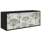 Wandgemonteerd tv-meubel GOTHA 102 x 33 x 40 cm Zwart eiken