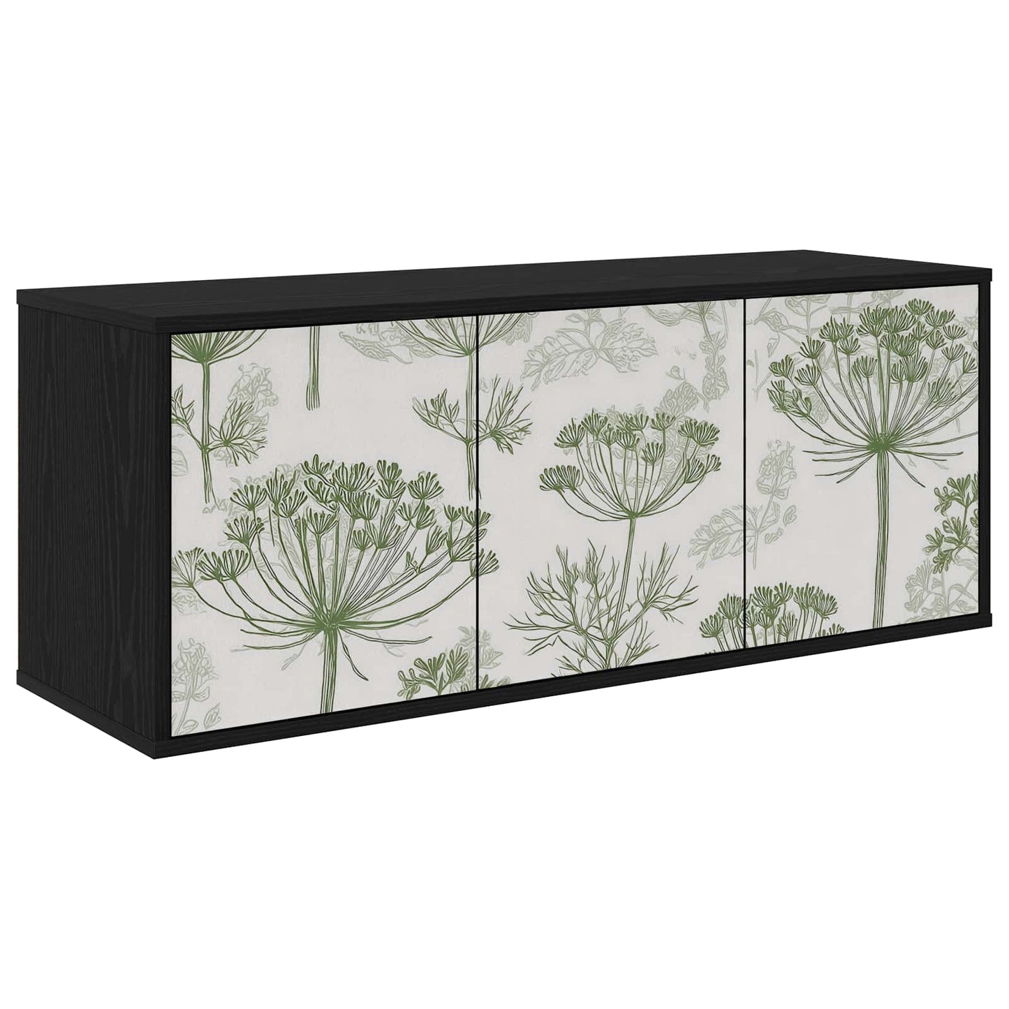 Wandgemonteerd tv-meubel GOTHA 102 x 33 x 40 cm Zwart eiken