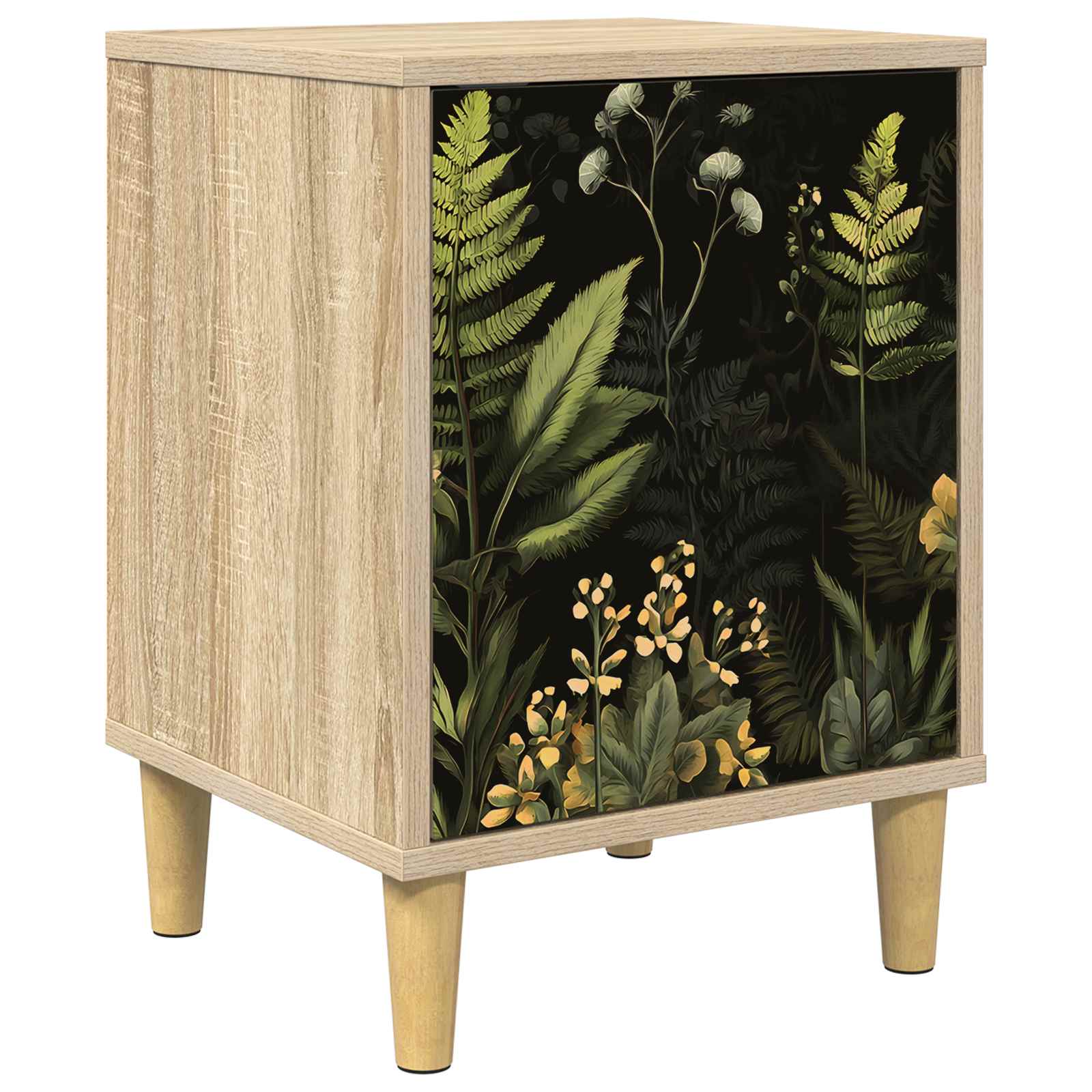 Nachtkastje RHENEN Sonoma Eiken 36 x 33 x 50 cm Bewerkt hout