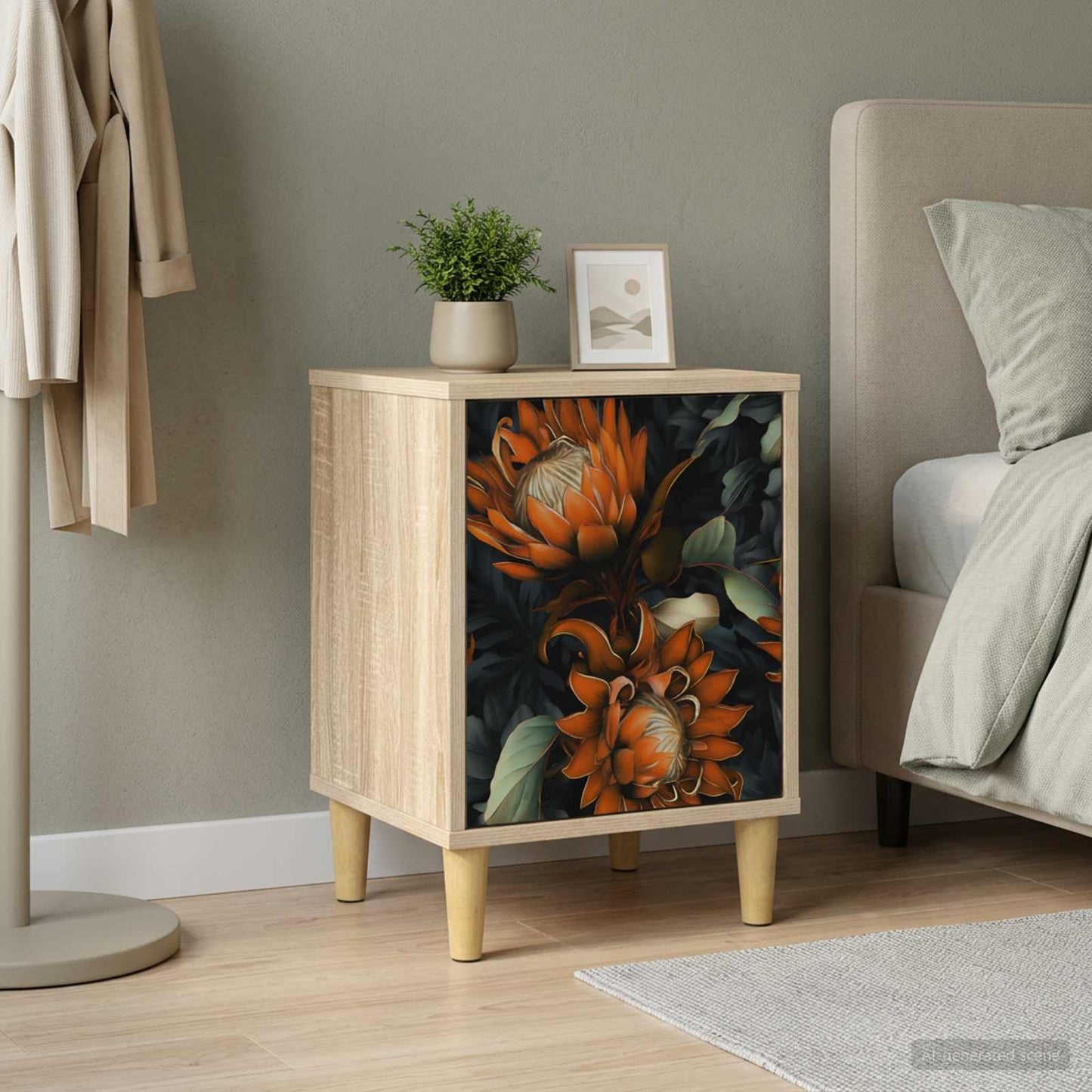 Nachtkastje LOCHEM Sonoma Eiken 36 x 33 x 50 cm Bewerkt hout