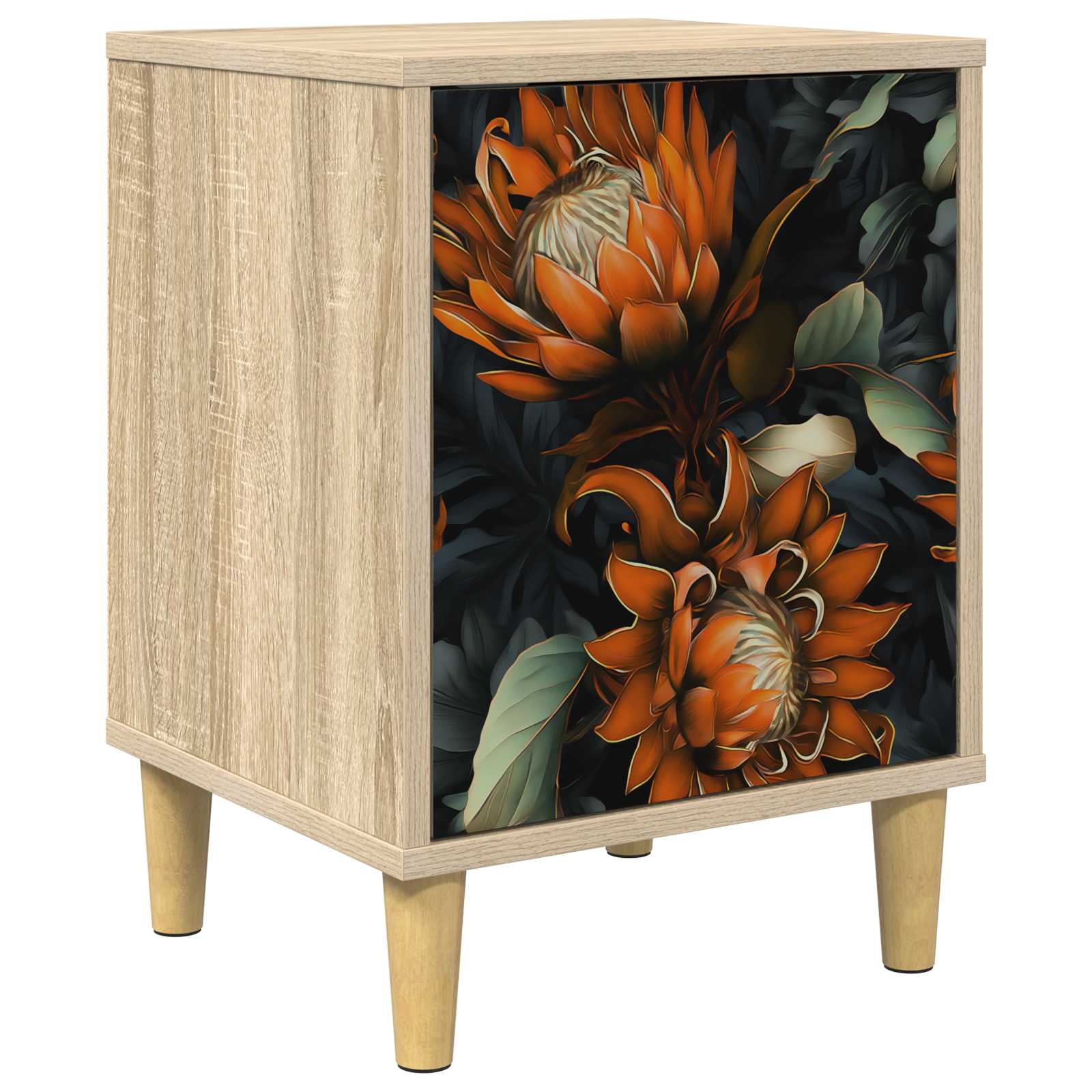 Nachtkastje LOCHEM Sonoma Eiken 36 x 33 x 50 cm Bewerkt hout