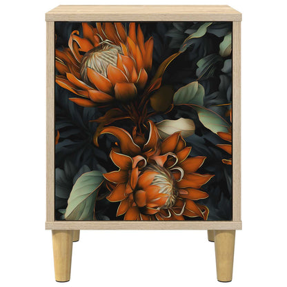 Nachtkastje LOCHEM Sonoma Eiken 36 x 33 x 50 cm Bewerkt hout