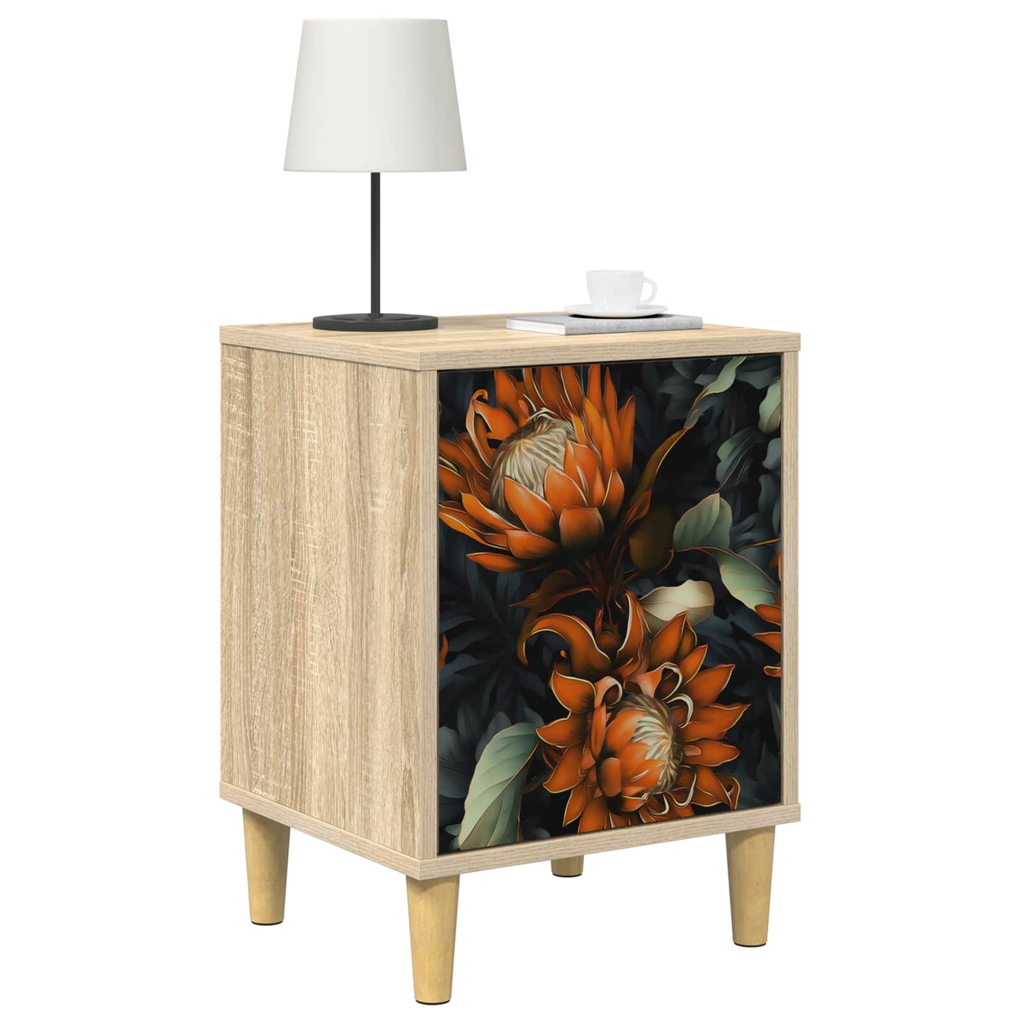 Nachtkastje LOCHEM Sonoma Eiken 36 x 33 x 50 cm Bewerkt hout