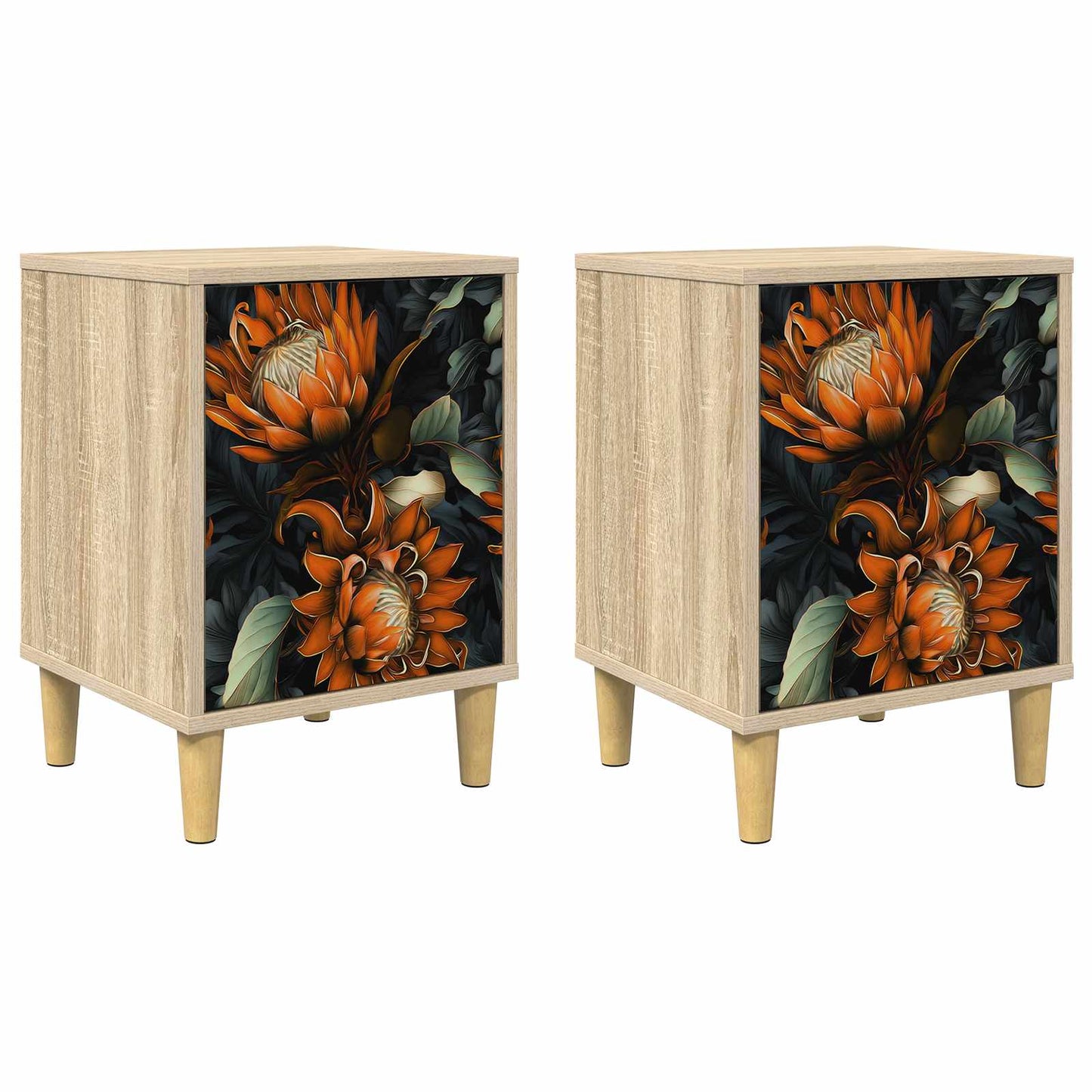 Nachtkastje LOCHEM 2 st Sonoma Eiken 36 x 33 x 50 cm