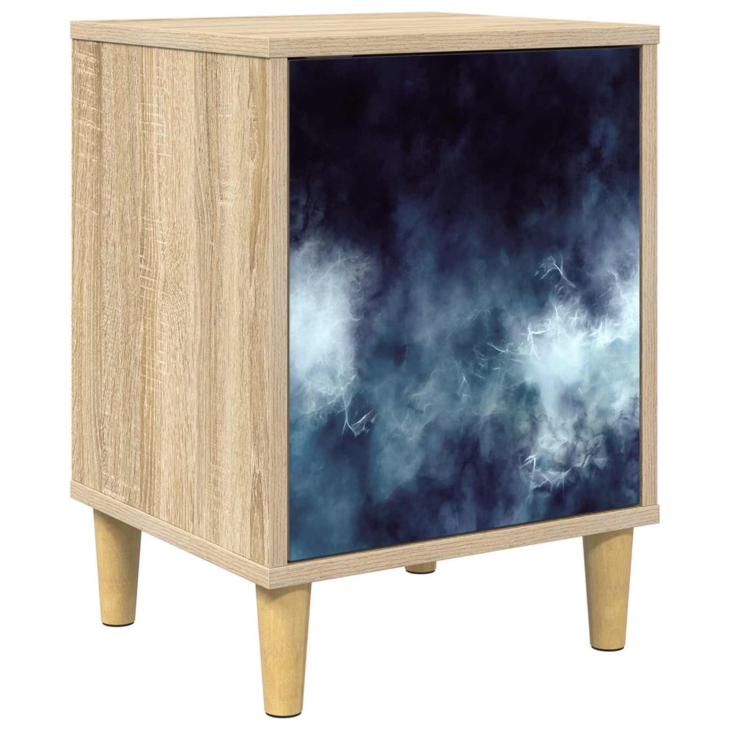 Nachtkastje RAALTE Sonoma Eiken 36 x 33 x 50 cm Bewerkt hout