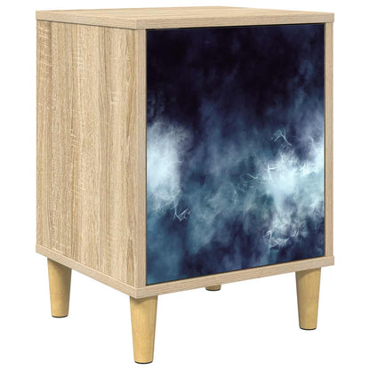 Nachtkastje RAALTE Sonoma Eiken 36 x 33 x 50 cm Bewerkt hout