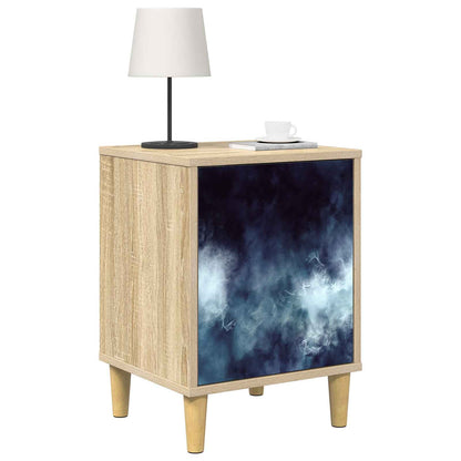 Nachtkastje RAALTE Sonoma Eiken 36 x 33 x 50 cm Bewerkt hout