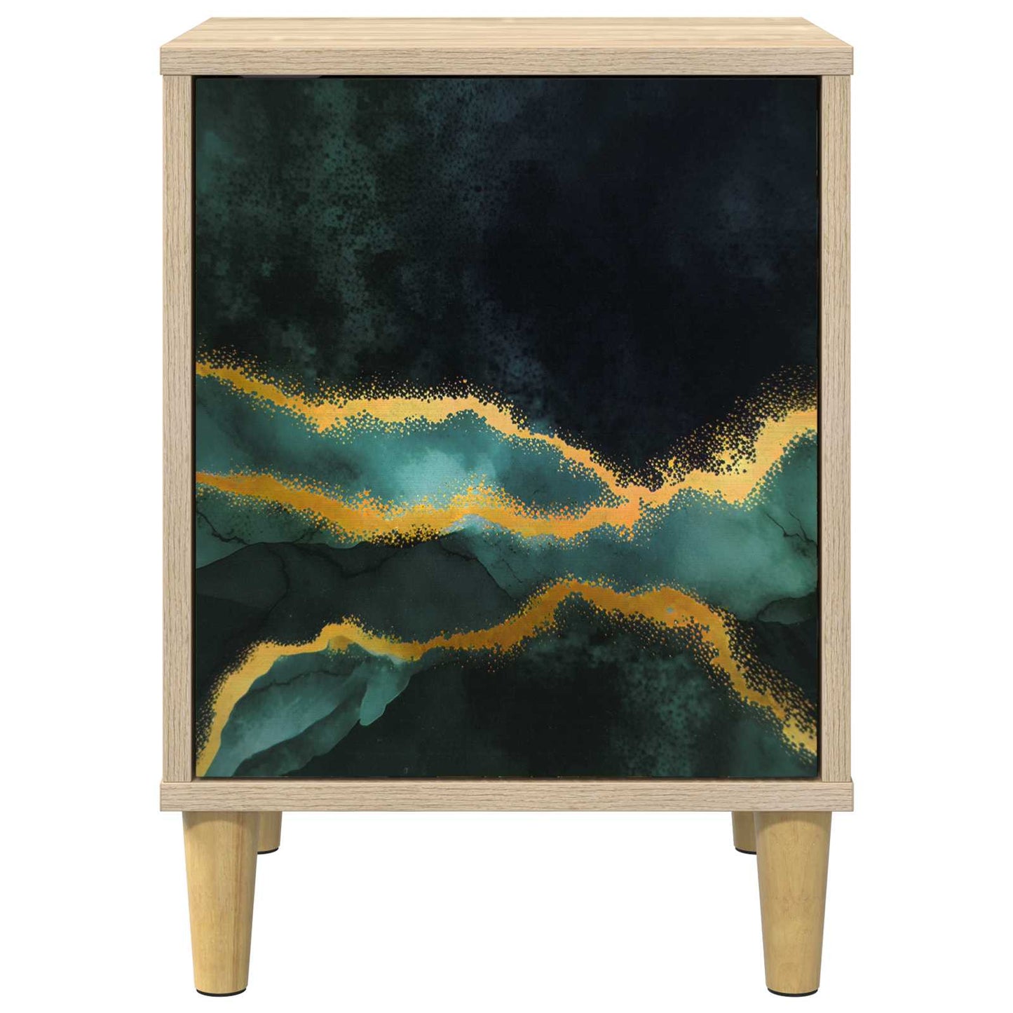 Nachtkastje WIJHE Sonoma Eiken 36 x 33 x 50 cm Bewerkt hout