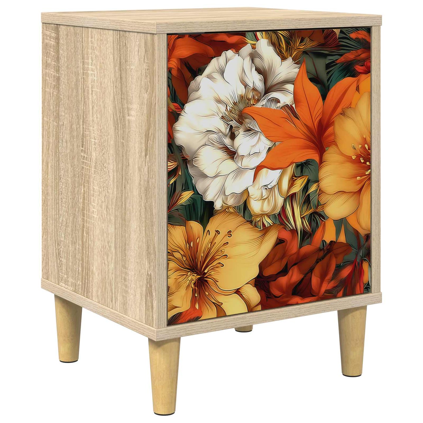Nachtkastje GENNEP Sonoma Eiken 36 x 33 x 50 cm Bewerkt hout
