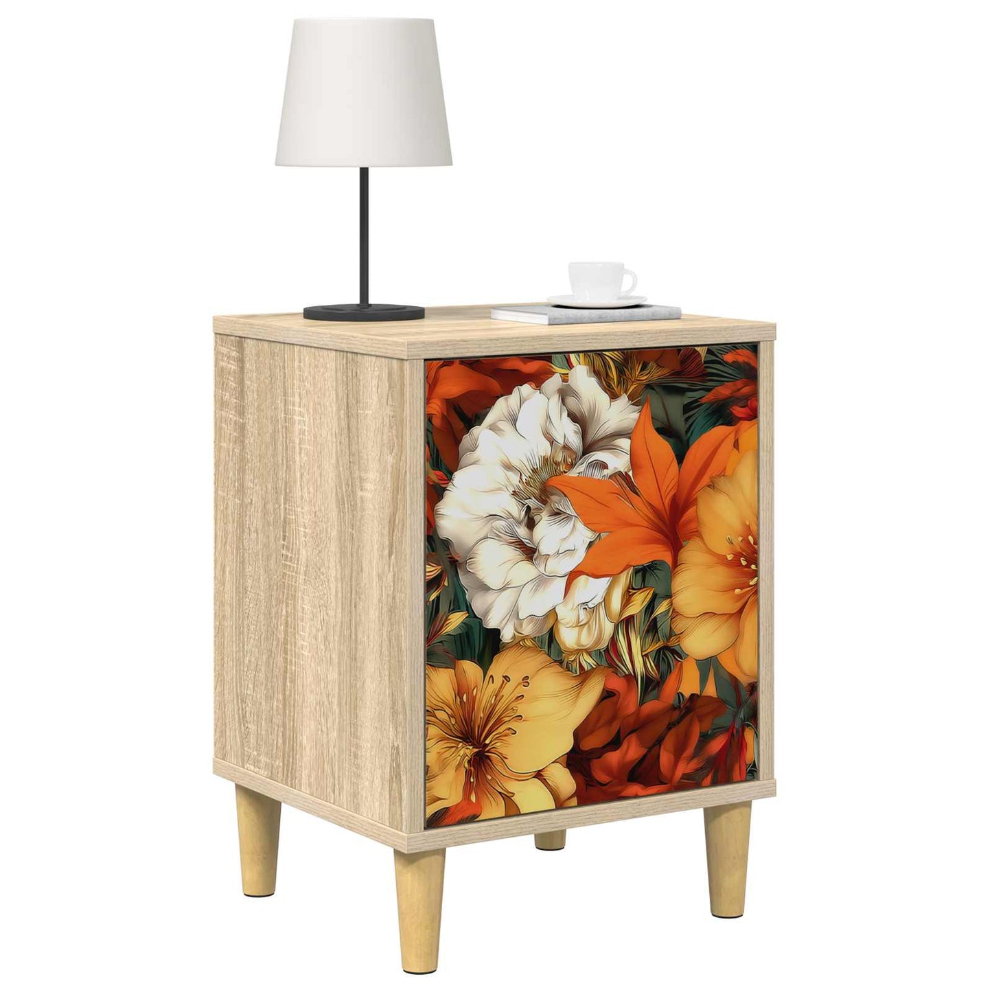 Nachtkastje GENNEP Sonoma Eiken 36 x 33 x 50 cm Bewerkt hout