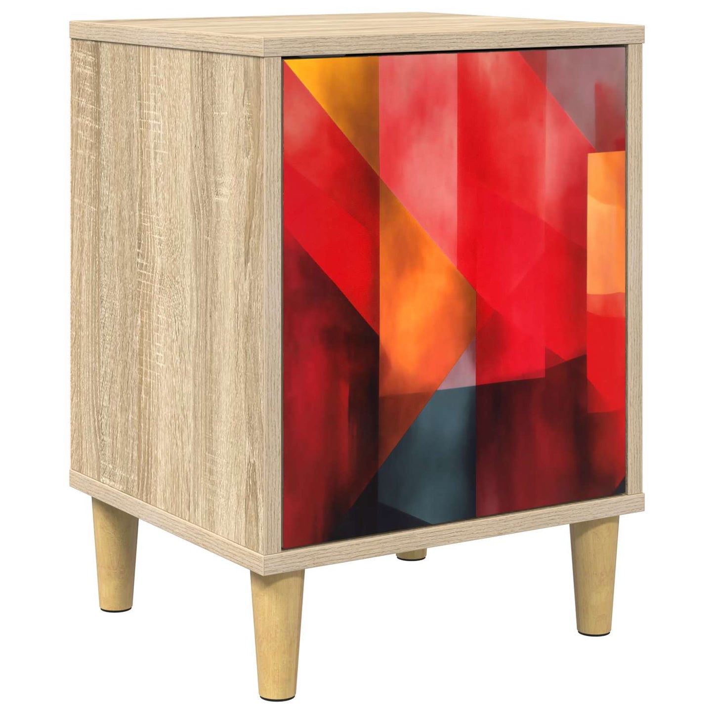Nachtkastje HEESCH Sonoma Eiken 36 x 33 x 50 cm Bewerkt hout