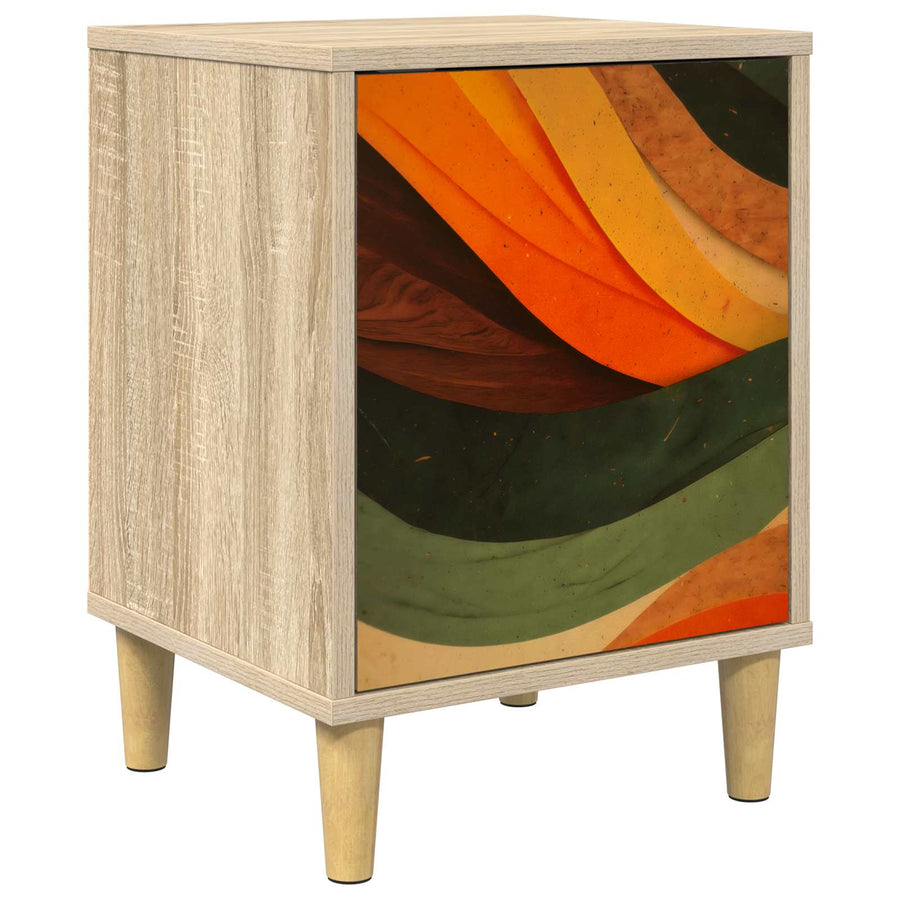 Nachtkastje BONN Sonoma Eiken 36 x 33 x 50 cm Bewerkt hout