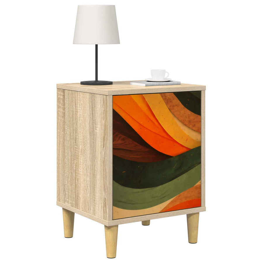 Nachtkastje BONN Sonoma Eiken 36 x 33 x 50 cm Bewerkt hout