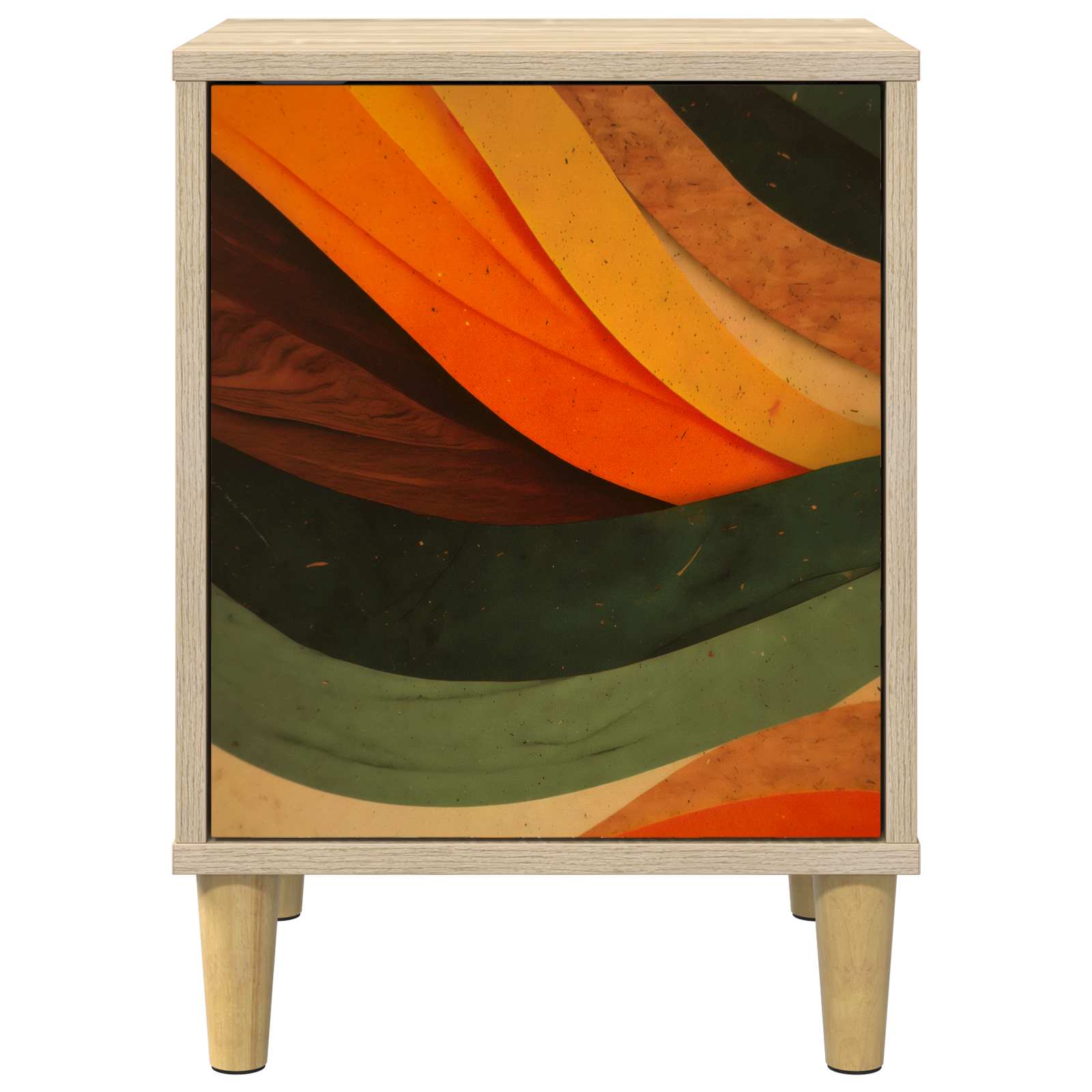 Nachtkastje BONN 2 st Sonoma Eiken 36 x 33 x 50 cm Bewerkt hout