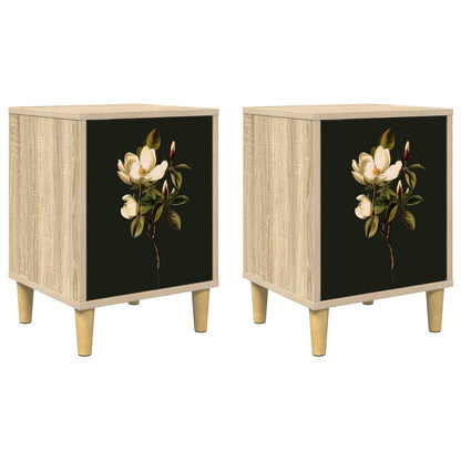 Nachtkastje BREMEN 2 st Sonoma Eiken 36 x 33 x 50 cm