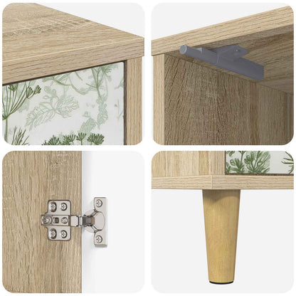 Nachtkastje GOTHA Sonoma Eiken 36 x 33 x 50 cm Bewerkt hout
