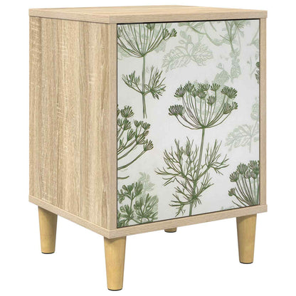 Nachtkastje GOTHA Sonoma Eiken 36 x 33 x 50 cm Bewerkt hout