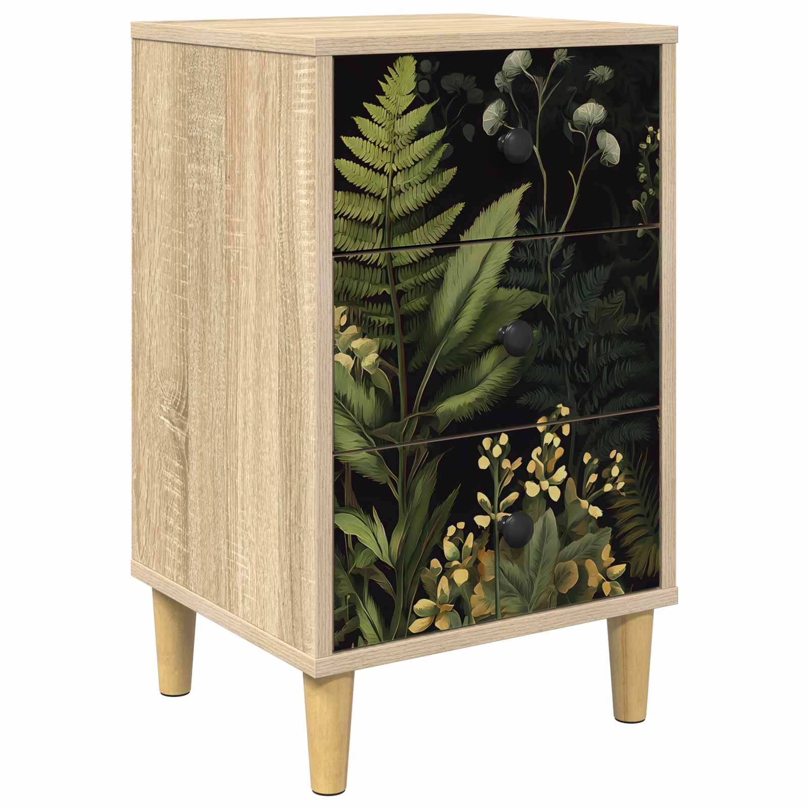 Nachtkastje RHENEN Sonoma Eiken 36 x 33 x 60 cm Bewerkt hout