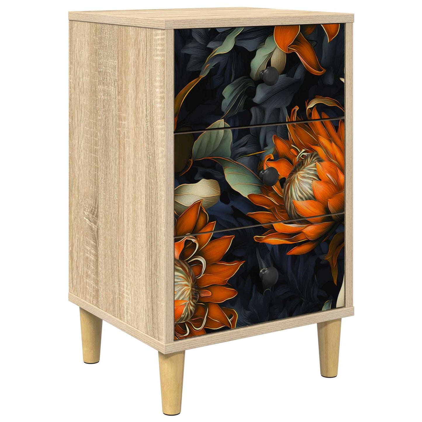 Nachtkastje LOCHEM Sonoma Eiken 36 x 33 x 60 cm Bewerkt hout