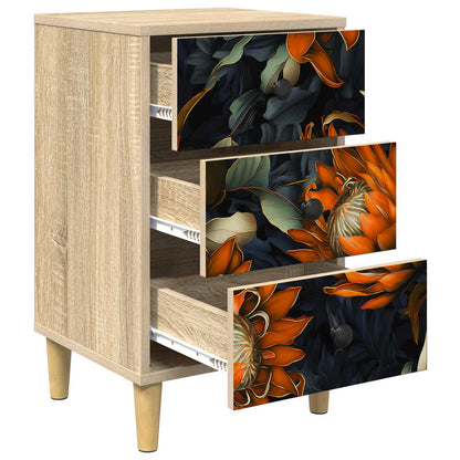 Nachtkastje LOCHEM Sonoma Eiken 36 x 33 x 60 cm Bewerkt hout