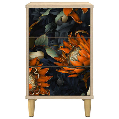 Nachtkastje LOCHEM Sonoma Eiken 36 x 33 x 60 cm Bewerkt hout